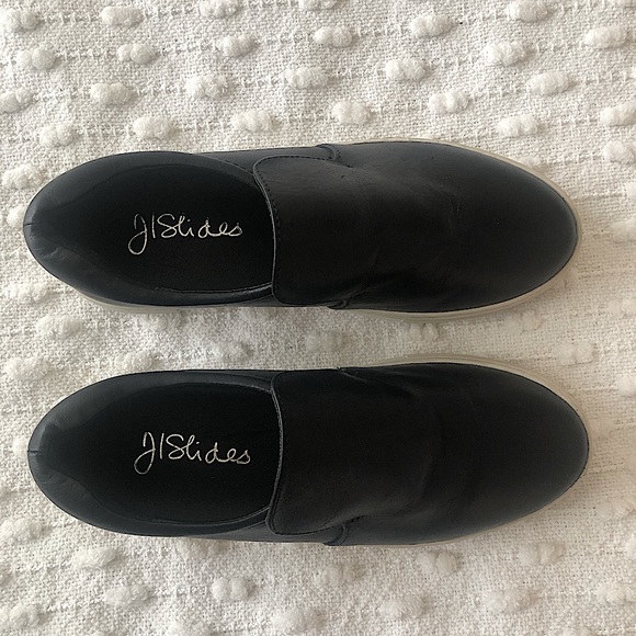 J/Slides Women’s Leather Slip On Sneaker - Picture 2 of 10